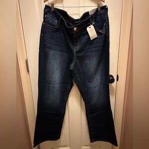 Maurice’s Woman’s Jeans Sz. 22W Short Mid Rise Slim Boot Denim Flex NWT